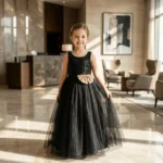 Black Beautiful Gown for girls