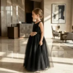Black Beautiful Gown for girls - Image 4